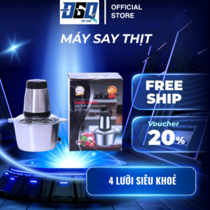Máy xay thịt QG-001 inox đa năng 4 lưỡi