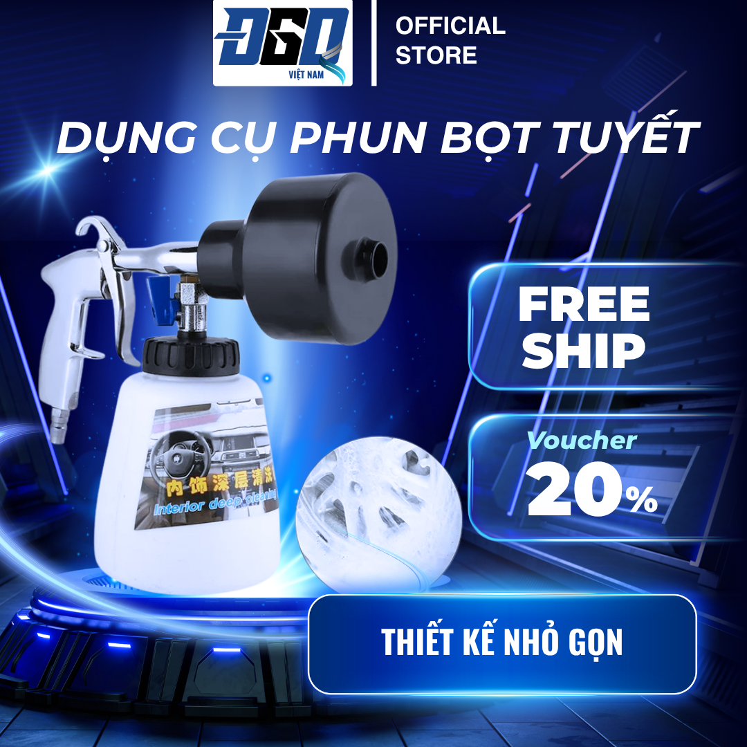 Dụng cụ phun bọt tuyết 1L cho tiệm rửa xe sử dụng khí nén